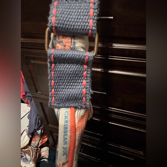 Caribbean Joe Flamingo Floral Print Crossbody Bag 11x10in like new - Picture 9 of 11